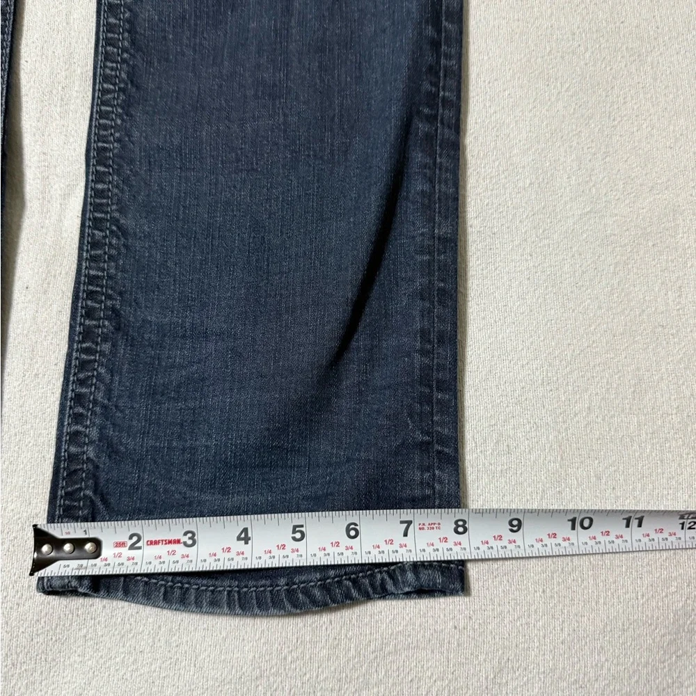 Silver Konrad Jeans Mens 36x31 Slim Fit Straight Blue Denim‎ Dark Wash